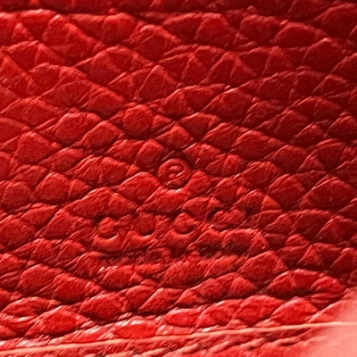 Shop Gucci Animalier Red Leather Wallet  ()