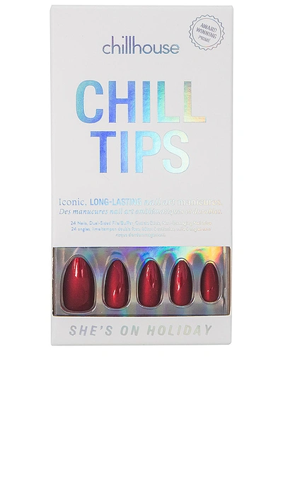 SHE'S ON HOLIDAY CLASSIC ALMOND CHILL TIPS PRESS-ON NAILS 美甲贴片