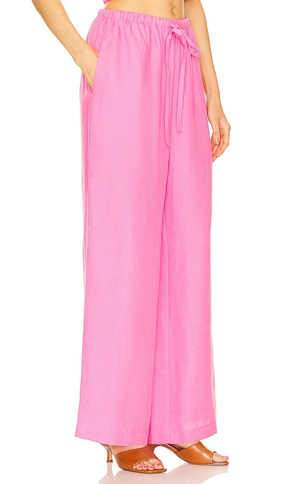 Shop Bondi Born Delphi Drawstring Pant In Rose