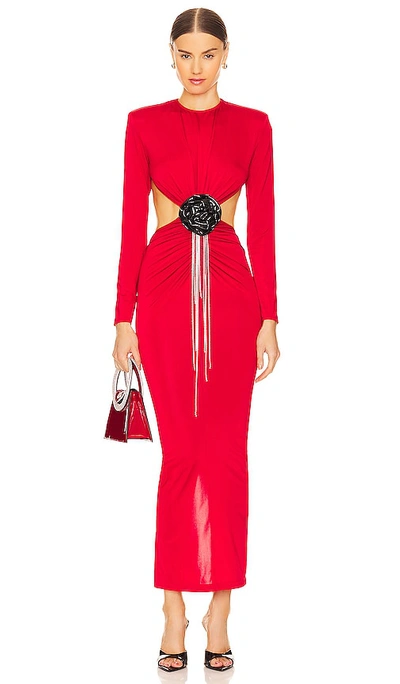 Shop The New Arrivals By Ilkyaz Ozel Thea Dress In Red