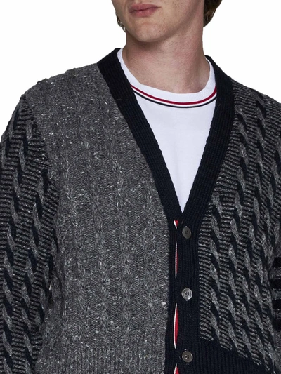 Shop Thom Browne Sweaters In Med Grey
