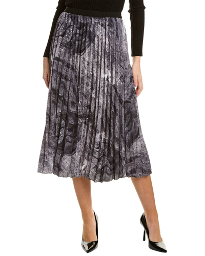 Shop Yal New York Chiffon Skirt In Grey