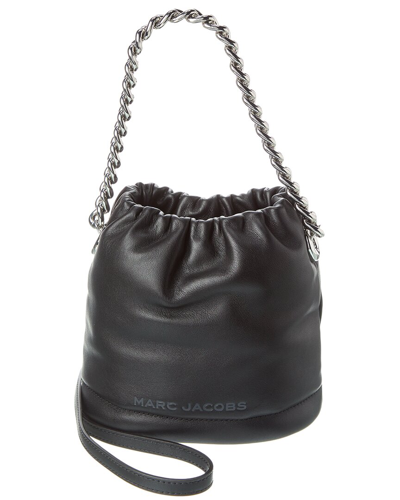 Shop Marc Jacobs Soft Leather Bucket Bag In Black