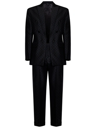 Shop Balmain Suit In Black