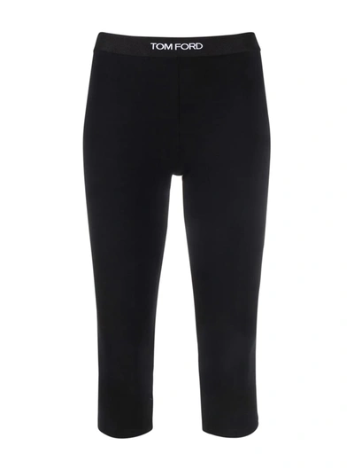 Shop Tom Ford Modal Signature Yoga Pants In Black