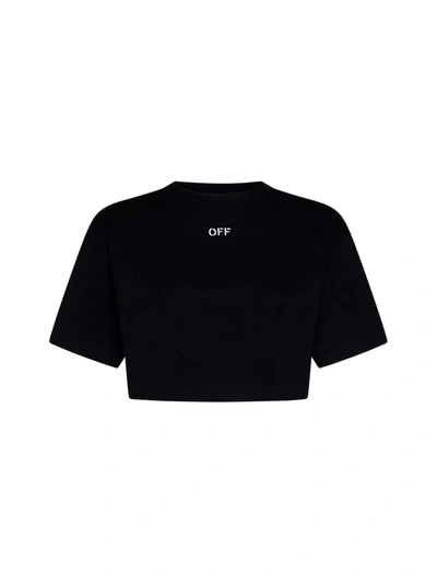 Shop Off-white T-shirt In Black White