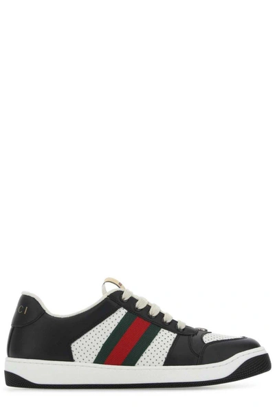 Shop Gucci Screener Laced Low-top Sneakers In Default Title