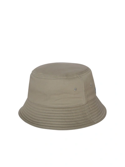 Shop Burberry Ekd Sage Green Bucket Hat