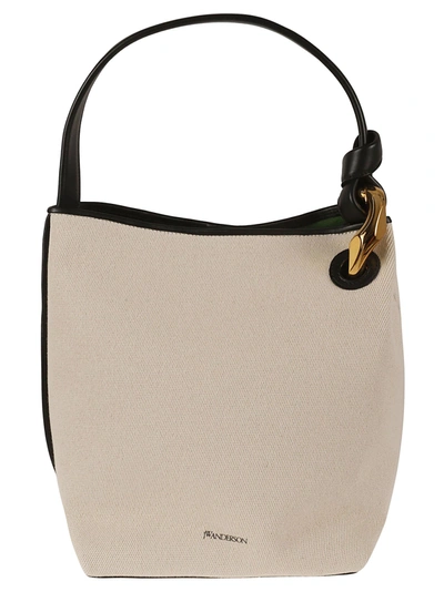 Shop Jw Anderson J.w. Anderson The Chain Bucket Bag In White