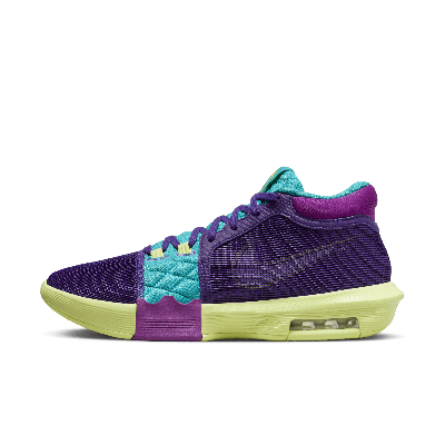 Shop Nike Men's Lebron Witness 8 Basketball Shoes In Purple