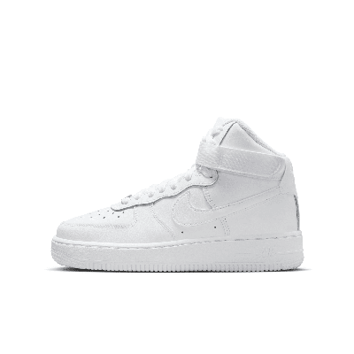 Shop Nike Air Force 1 High Le Big Kids' Shoes In White