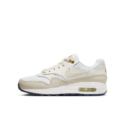 Shop Nike Air Max 1 Big Kids' Shoes In White