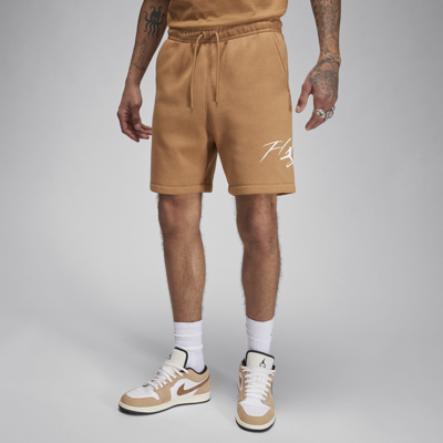 Shop Jordan Men's  Brooklyn Fleece Shorts In Brown
