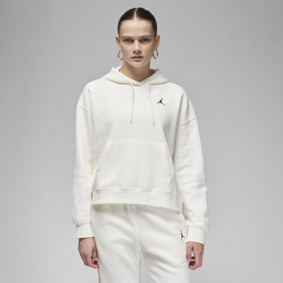 Shop Jordan Women's  Brooklyn Fleece Hoodie In White