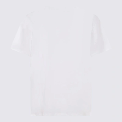 Shop Alexander Mcqueen White And Black Cotton T-shirt