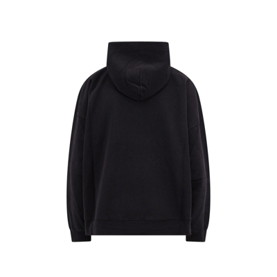 Shop Balenciaga Logo Hooded Sweatshirt