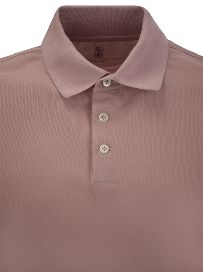 Shop Brunello Cucinelli Cotton Jersey Polo Shirt