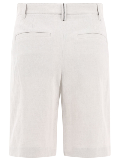 Shop Brunello Cucinelli Gabardine Bermuda Shorts