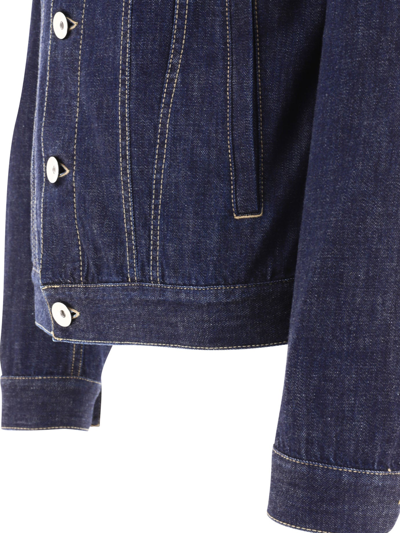 Shop Brunello Cucinelli Lightweight Denim Four Pocket Jacket