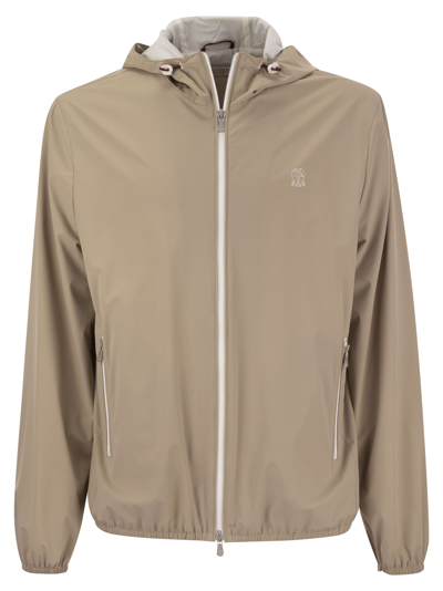Shop Brunello Cucinelli Lightweight Hooded Jacket