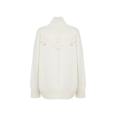 Chloé Pointelle-knit Wool Turtleneck Sweater