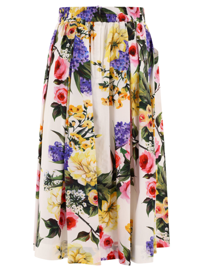 Shop Dolce & Gabbana Garden Printed Circle Skirt