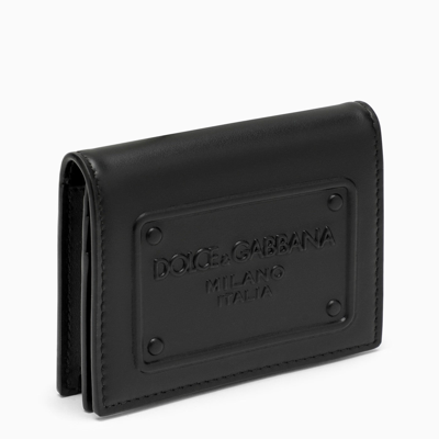 Shop Dolce & Gabbana Dolce&gabbana Black Leather Wallet With Logo
