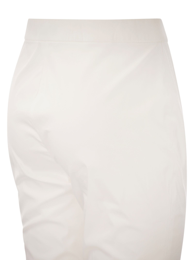 Shop Fabiana Filippi Slim Trousers In Technical Cotton