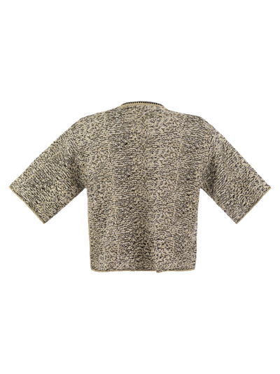 Shop Fabiana Filippi Stitch Tweed T Shirt