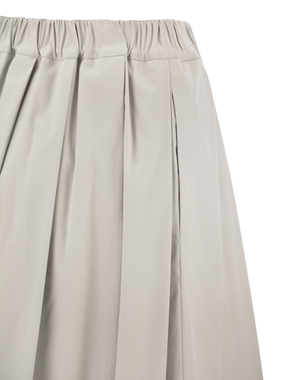 Shop Fabiana Filippi Wide Skirt In Technical Cotton