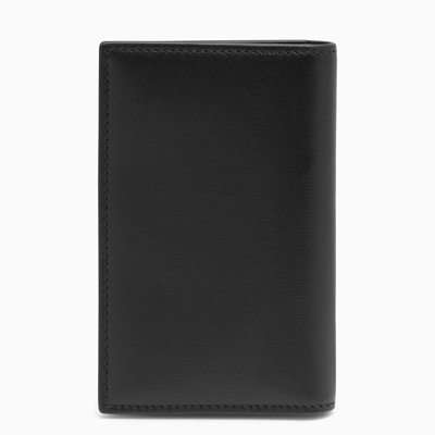 Shop Ferragamo Black Leather Card Holder With Logo