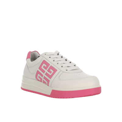 Shop Givenchy 4 G Leather Sneakers