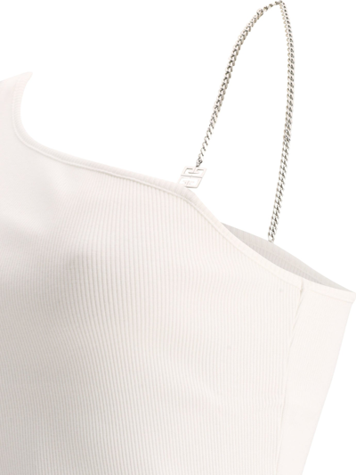 Shop Givenchy Asymmetric Top With Chain Detail
