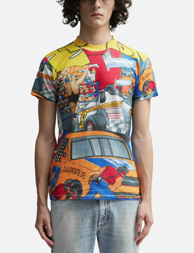 Erl Unisex All Over Printed Tshirt Knit In Multicolor