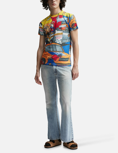 Erl Unisex All Over Printed Tshirt Knit In Multicolor