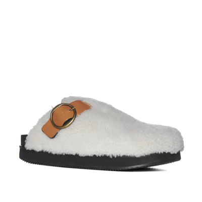 Shop Isabel Marant Mirst Shearling Mules