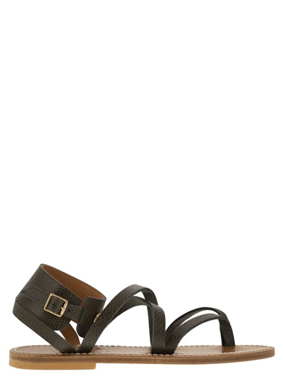 Shop Longchamp X K.jacques Leather Sandals