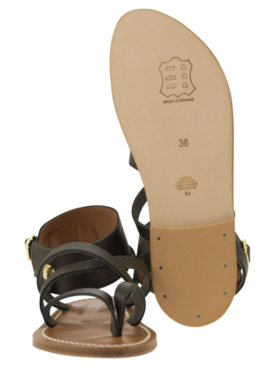 Shop Longchamp X K.jacques Leather Sandals
