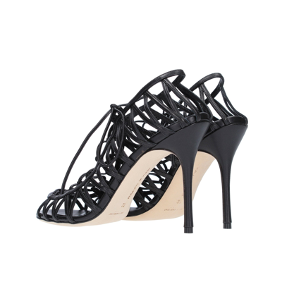 Manolo Blahnik Hollow-out High-heeled Sandals