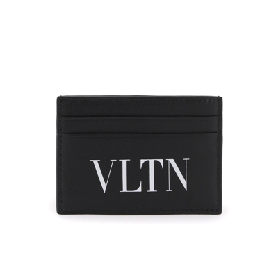 Shop Valentino Vltn Card Holder In Black