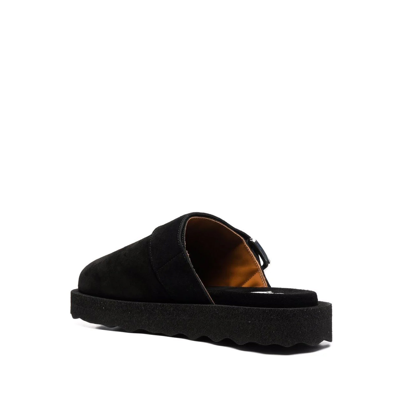 Off-white Sponge Buckle-embellished Slippers