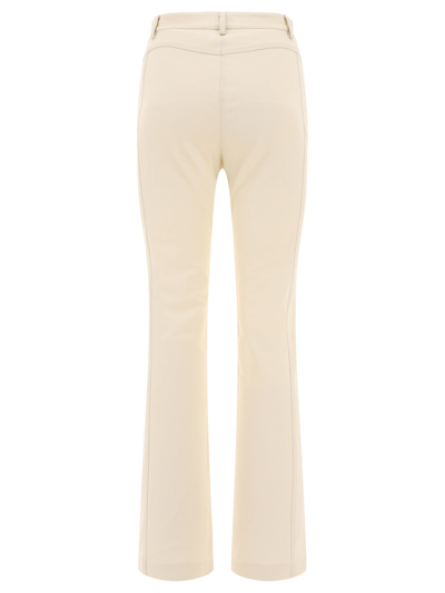 Shop Pinko Flared Tricotine Trousers