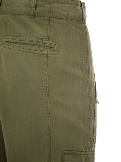 Shop Polo Ralph Lauren Linen Blend Twill Cargo Trousers