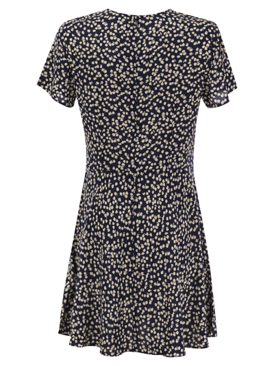 Shop Polo Ralph Lauren Viscose Dress With Micro Pattern