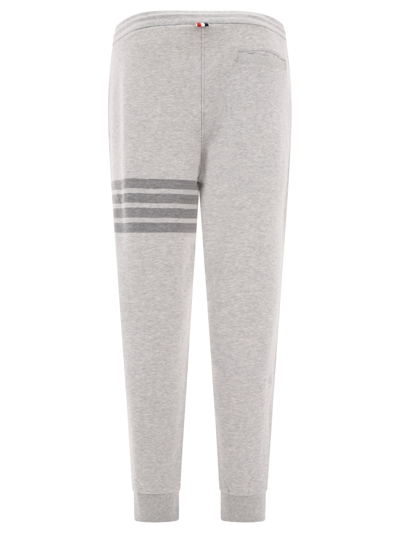 Shop Thom Browne Joggers With 4 Bar Detail