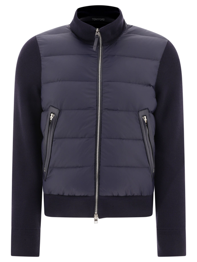 Shop Tom Ford Tricot Down Jacket
