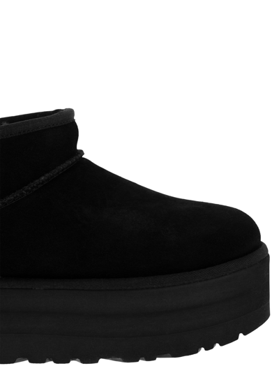 Ugg 'ultramini' Black Boots With Platform