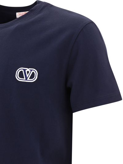 Shop Valentino T Shirt With V Logo Signature Patch