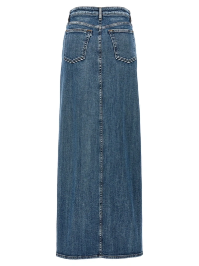 Shop 3x1 Elizabella Long Skirts Blue