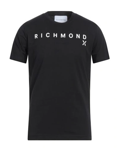 Shop Richmond X Man T-shirt Black Size Xxl Cotton